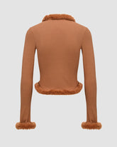 Astral Fuzz Cropped Cardigan